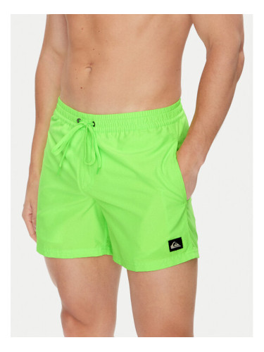 Quiksilver Плувни шорти Everyday Solid Volley 15 EQYJV04120 Зелен Regular Fit
