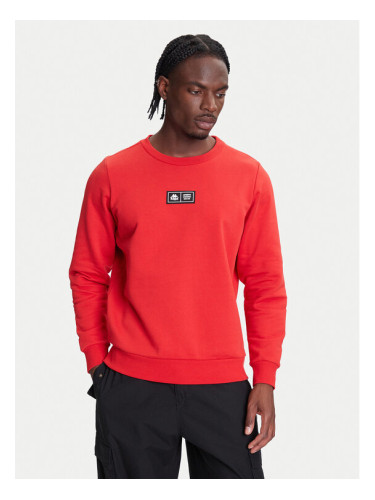 Kappa Суитшърт Authentic Nymphe 321Y1MW Червен Comfort Fit