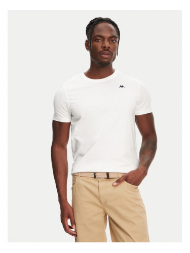 Robe di Kappa Тишърт Luc 611187W Бял Regular Fit