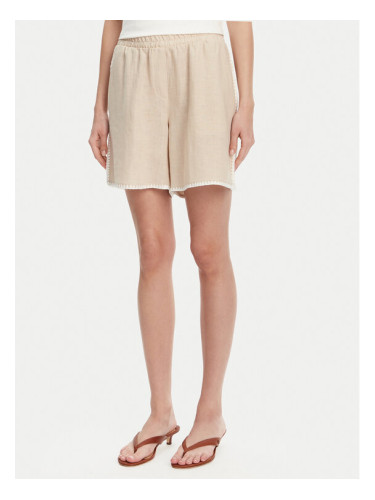 ICONA Шорти от плат RP5LE006 Бежов Regular Fit