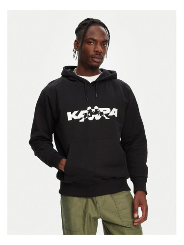 Kappa Суитшърт Nhayma 341V57W Черен Regular Fit