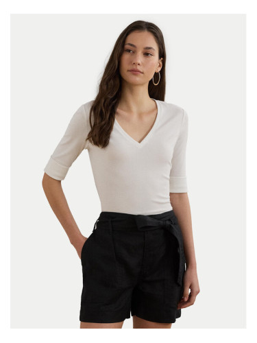 LAUREN RALPH LAUREN Блуза 200815843001 Бял Slim Fit