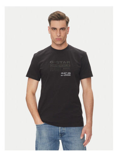 G-Star Raw Тишърт Originals D26044-C336 Черен Regular Fit