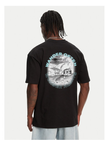 Hunter Тишърт Rasputin HARM0057251 Черен Relaxed Fit