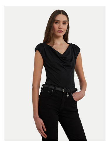 LAUREN RALPH LAUREN Блуза 200889317003 Черен Relaxed Fit