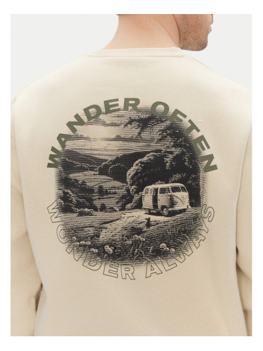 Hunter Суитшърт May HARM0058251 Бежов Relaxed Fit