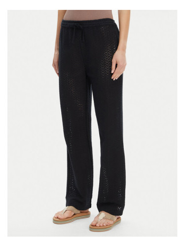 Roxy Текстилни панталони ERJX603437 Черен Regular Fit