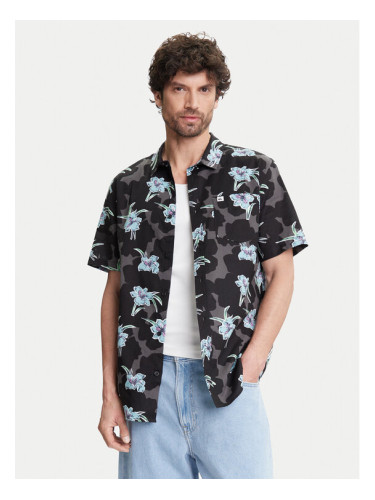 Quiksilver Риза Apero Classic Ss EQYWT04605 Черен Regular Fit