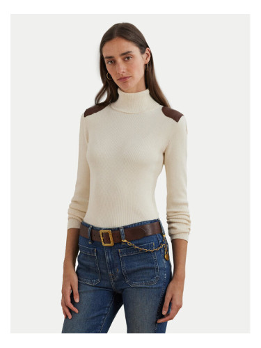 LAUREN RALPH LAUREN Поло 200951386001 Екрю Slim Fit