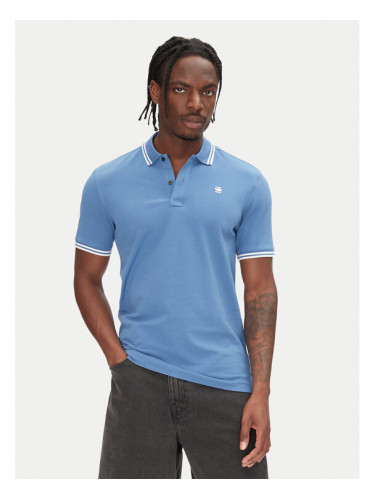 G-Star Raw Тениска с яка и копчета Dunda D17127-5864 Кафяв Slim Fit