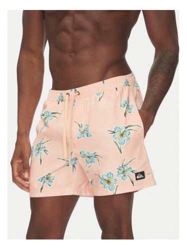 Quiksilver Плувни шорти Everyday Straight Volley 15 EQYJV04121 Оранжев Regular Fit