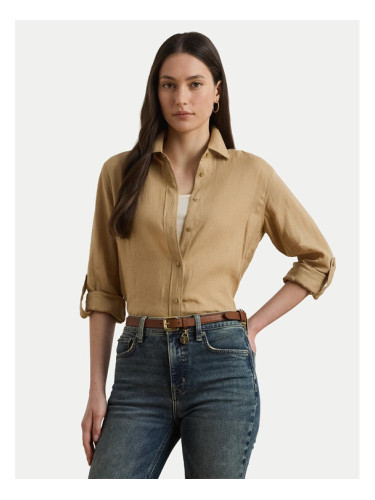 LAUREN RALPH LAUREN Риза 200782777060 Бежов Relaxed Fit