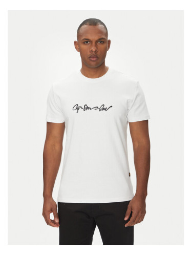G-Star Raw Тишърт G-Script D25150-C812 Бял Regular Fit
