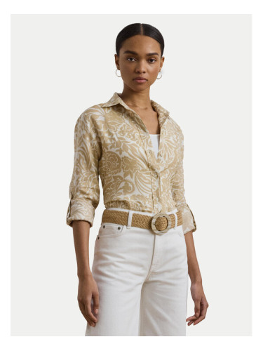 LAUREN RALPH LAUREN Риза 200963700002 Бежов Relaxed Fit