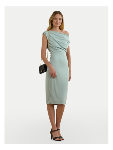LAUREN RALPH LAUREN Коктейлна рокля 250964081001 Светлосиньо Slim Fit