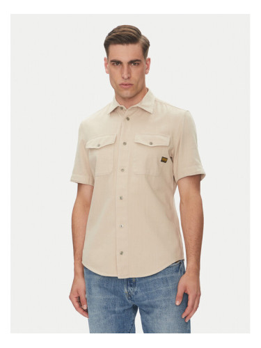 G-Star Raw Риза Marine D19751-D454 Бежов Slim Fit