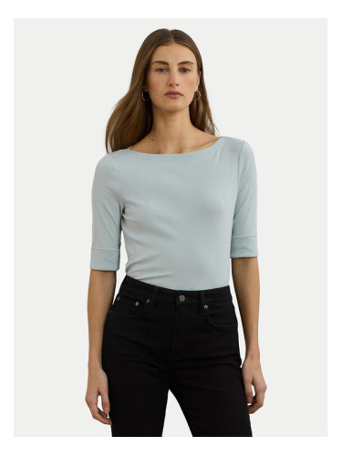 LAUREN RALPH LAUREN Блуза 200654963187 Светлосиньо Slim Fit