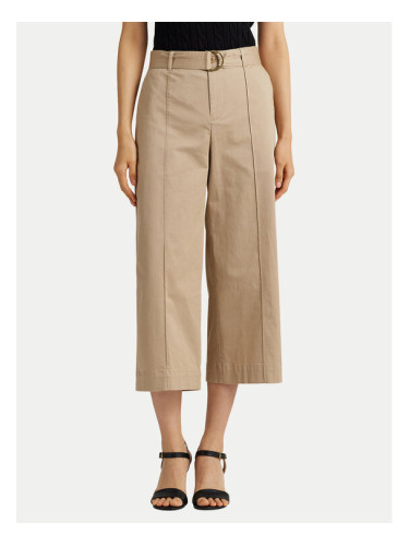 LAUREN RALPH LAUREN Панталони тип кюлоти 200876606004 Бежов Wide Leg