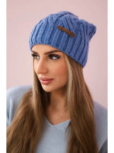 Kesi Cap with fleece Paulina K227 light jeans