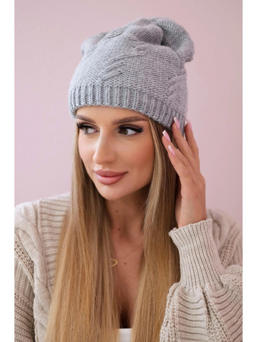 Kesi Women's cap Lorena K377 light grey