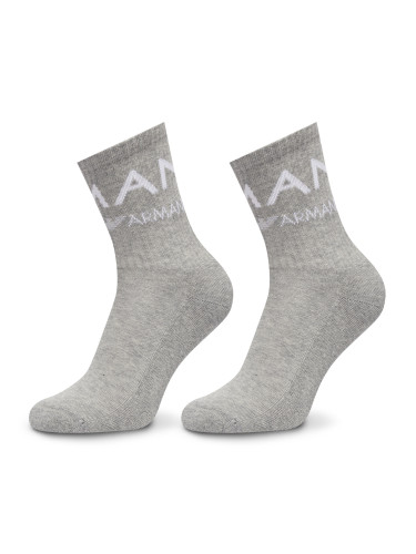 Дълги чорапи Emporio Armani Underwear 292303 4F227 00948 Сив