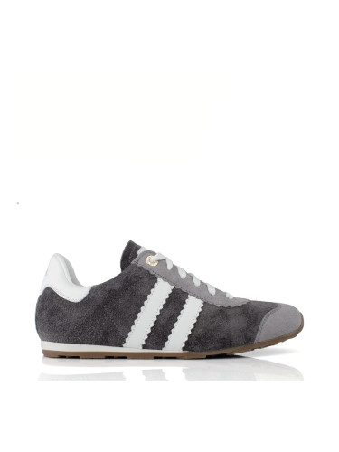 Дамски велурени кецове в сиво и бяло на равна подметка w559