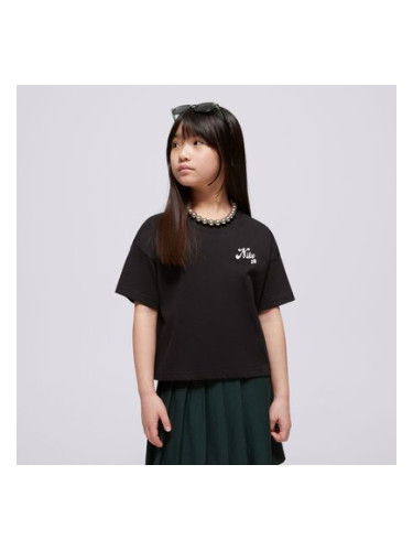 Nike Тениска G Nk Sb Tee Boxy Girl детски Дрехи Тениски HM6312-010 Черен