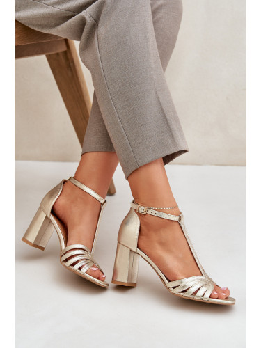 Laura Messi Сандали От Натурална Кожа На Ток Лаура Меси 2766