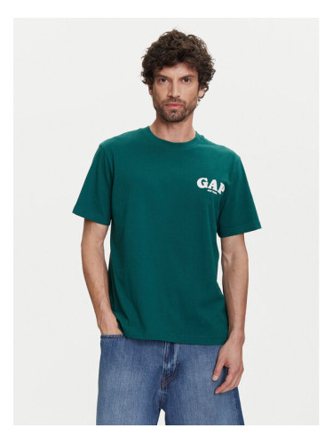 Gap Тишърт 768925-02 Зелен Regular Fit