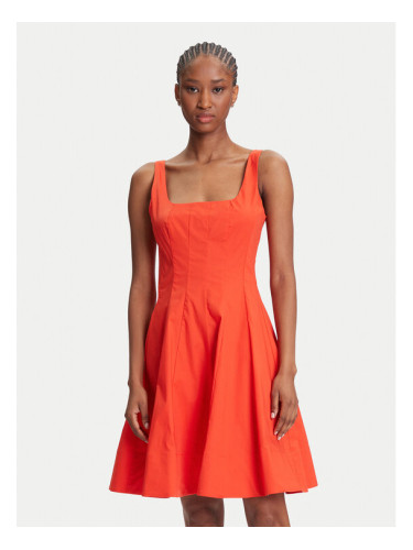 STAUD Ежедневна рокля Mini Wells R25S2249PO Оранжев Slim Fit