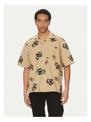 HUGO Риза Eligino 50539135 Бежов Relaxed Fit