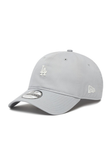 New Era Шапка с козирка LA Dodgers MLB Mini Logo Washed 9TWENTY 60667600 Сив