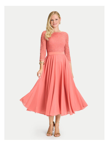 Swing Коктейлна рокля 77761710 Коралов Regular Fit