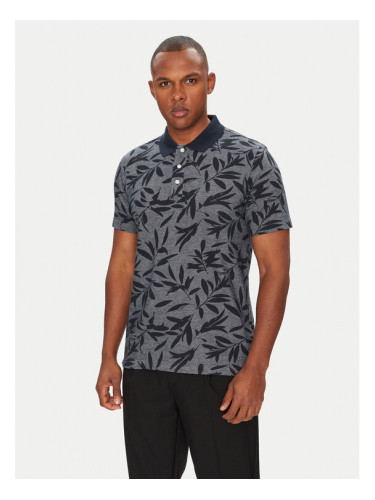 Pierre Cardin Тениска с яка и копчета C5 21434.2117 Тъмносин Regular Fit