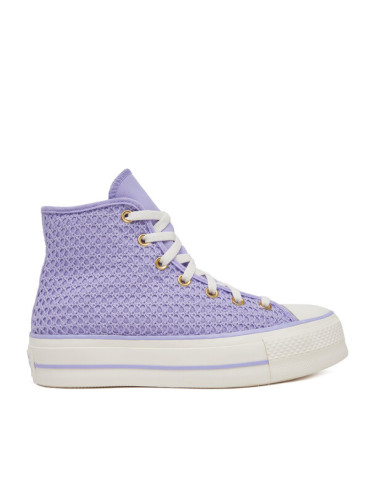 Converse Кецове Chuck Taylor All Star Lift Platform Knit Kadın Mor A13644C Виолетов