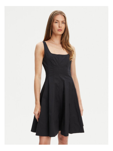 STAUD Ежедневна рокля Mini Wells 90-7502 Черен Slim Fit