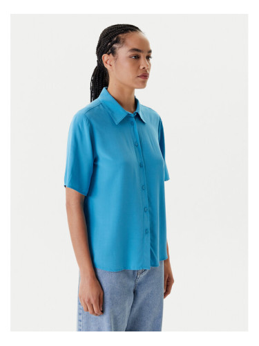 United Colors Of Benetton Риза 5WPWDQ0B1 Син Regular Fit