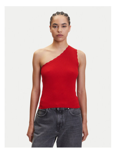 JDY топ Nanna 15351420 Червен Slim Fit