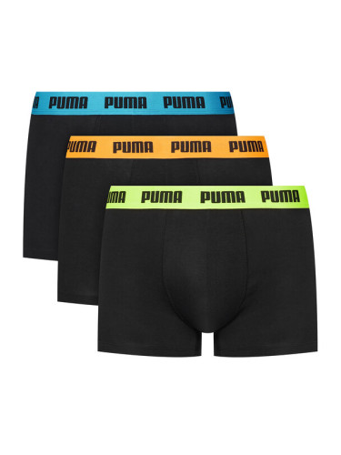 Puma Комплект 3 чифта боксерки 938327 Черен