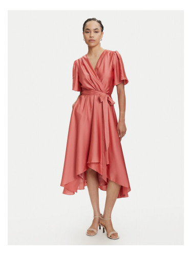 Swing Коктейлна рокля 5AJ04000 Оранжев Regular Fit