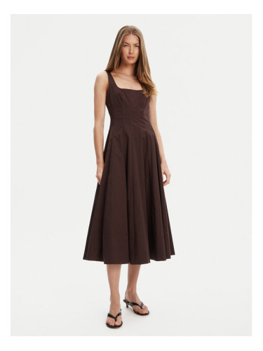 STAUD Ежедневна рокля Wells R24F2101PO Кафяв Regular Fit