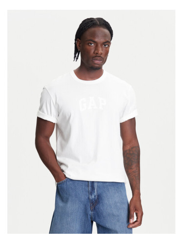 Gap Тишърт 782369-01 Бял Regular Fit