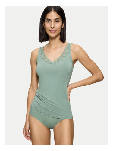 Triumph топ Feel Of Modal 10221637 Зелен Slim Fit