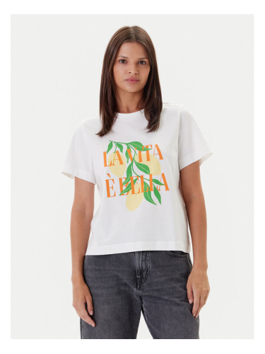 Vero Moda Тишърт Sonna 10327143 Бял Regular Fit