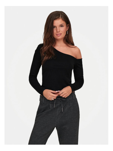 ONLY Блуза Live Love 15344398 Черен Slim Fit