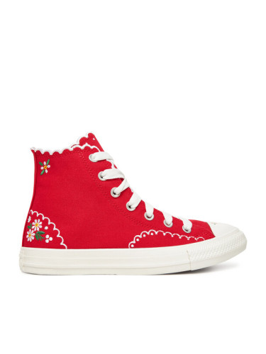 Converse Кецове Chuck Taylor All Star Embroidered Flowers A13518C Червен