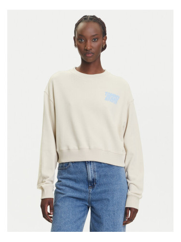 Tommy Jeans Суитшърт DW0DW21345 Бежов Relaxed Fit