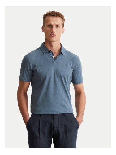 Marc O'Polo Тениска с яка и копчета 536 2176 53018 Син Shaped Fit