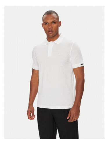 Pierre Cardin Тениска с яка и копчета C5 21344.2144 Бял Regular Fit