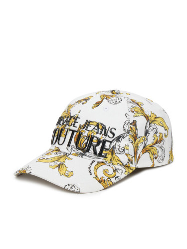 Versace Jeans Couture Шапка с козирка 78VAZK10 Бял